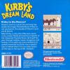 Kirby's Dream Land Box Art Back